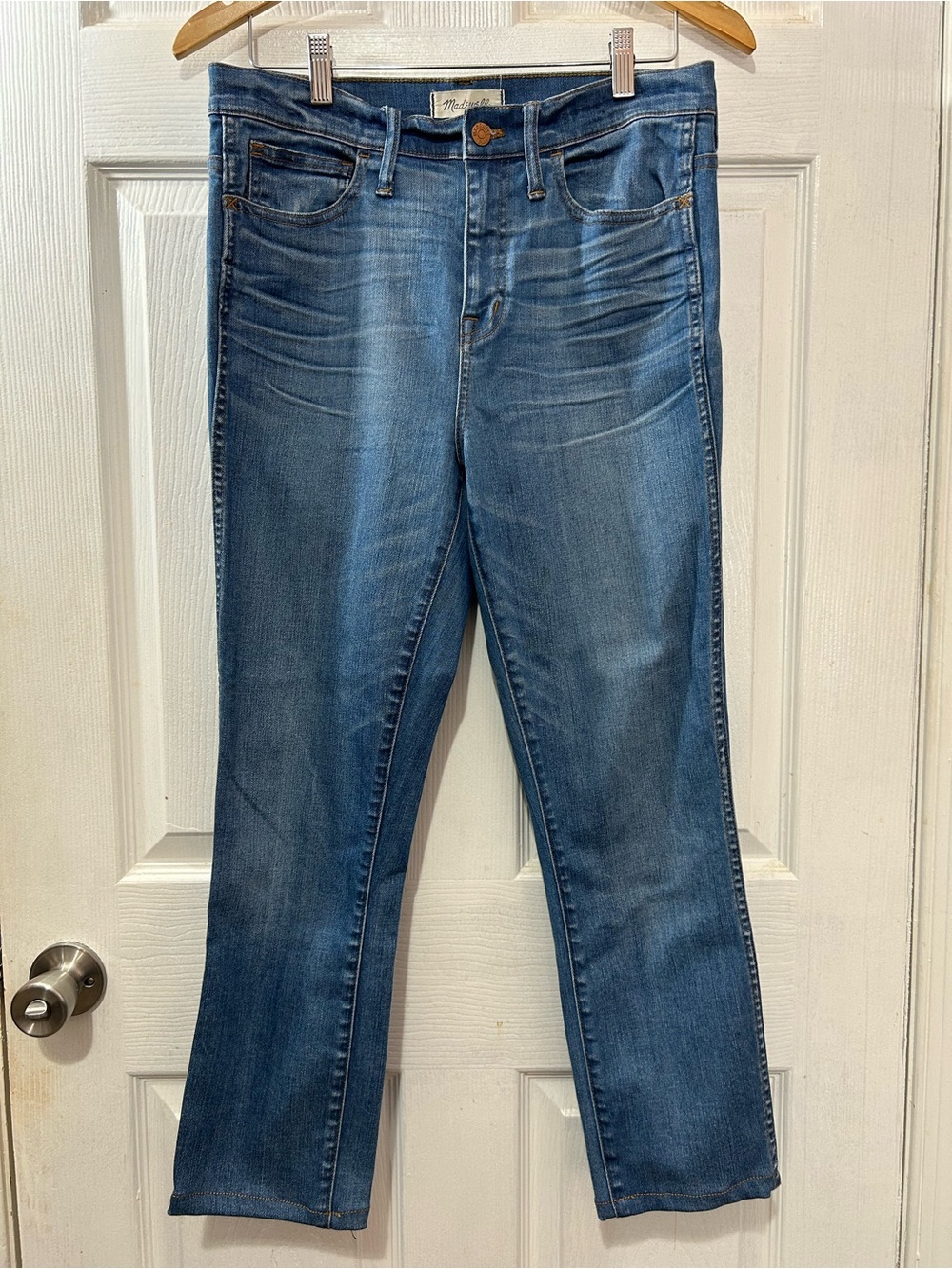 Madewell 10” High Riser Skinny Skinny Jeans Size 30 Tall Medium Wash Denim